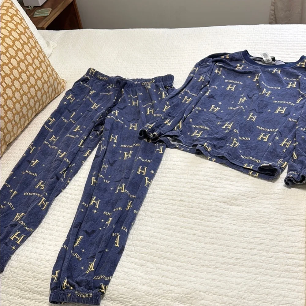 Hogwarts Blue and Gold Pajama Set